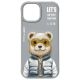 4. Etui Nimmy Cool&Cute 2.0 Bear do iPhone 15 - szare