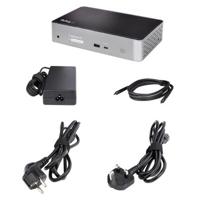 7. StarTech.com DK31C4DPPDUE stacja dokująca Przewodowa USB 3.2 Gen 2 (3.1 Gen 2) Type-C Czarny, Szary