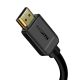2. Baseus kabel przewód HDMI 2.0 4K 60 Hz 3D HDR 18 Gbps 1 m czarny (CAKGQ-A01)