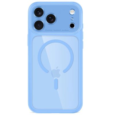3. Etui Tech-Protect MagPeak MagSafe CC na iPhone 18 Pro Max / 17 Pro Max - przezroczysto-błękitny
