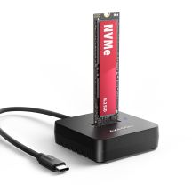 Axagon ADSA-M2C11L stacja dokująca do dysków twardych USB 3.2 Gen 2 (3.1 Gen 2) Type-C Czarny