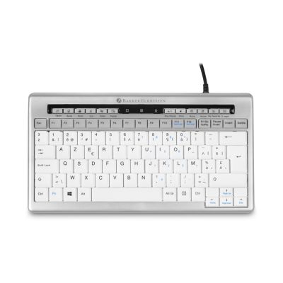 BakkerElkhuizen S-board 840 klawiatura Biuro USB QWERTY British English Jasny Szary, Biały