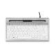 BakkerElkhuizen S-board 840 klawiatura Biuro USB QWERTY British English Jasny Szary, Biały
