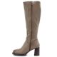 3. Kozaki damskie na obcasie khaki Potocki SZ12861