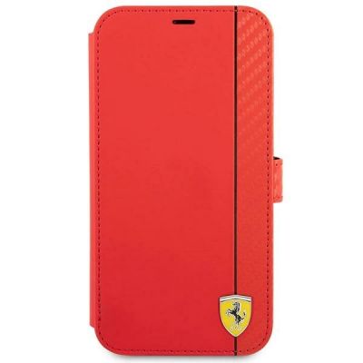 2. Etui Ferrari On Track Carbon Stripe na iPhone 13 mini - czerwone
