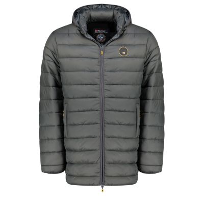 Kurtka męska Geographical Norway AMIGOMAP LONG HOOD DB DGREY MEN 233 DARK GREY (WZ5086H/GN-GRIS FONCÉ)