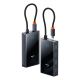 4. Hub USB-C Baseus PioneerJoy 4xUSB-A 3.0 - szary