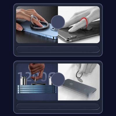 14. Joyroom zestaw wielofunkcyjny magnetyczny uchwyt samochodowy ring podstawka do telefonu czarny (JR-ZS294)