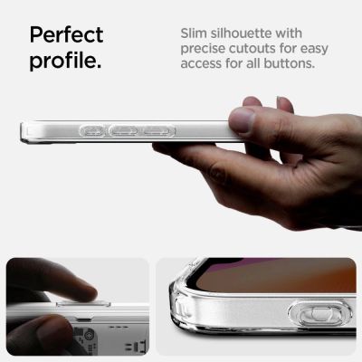14. Etui Spigen Ultra Hybrid MagSafe na iPhone 16e / 17e Neo One - przezroczyste