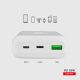 6. Powerbank SBS TTBB20000PD20W 20000 mAh 20W Power Delivery z MicroUSB, USB-C, USB-A - biały