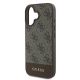 6. Etui Guess 4G Bottom Stripe na iPhone 16 Plus 6.7" - brązowe