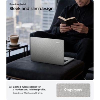 7. Etui Spigen Urban Fit na MacBook Pro 14" 2021 / 2023 / 2024 / 2025 / 2026 - szare