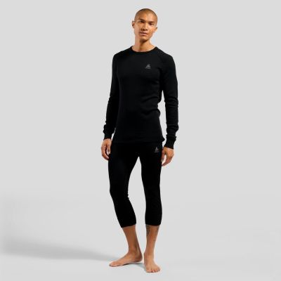 5. Koszulka męska Odlo BL TOP crew neck l/s ACTIVE WARM ECO roz. L Czarna