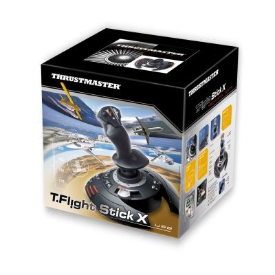 4. Thrustmaster T.Flight Stick X Czarny, Czerwony, Srebrny USB Joystick Analogowy PC, Playstation 3