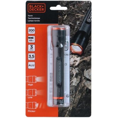 2. LATARKA TAKTYCZNA ALUMINIOWA 3,5W 200LUMENÓW BLACK + DECKER