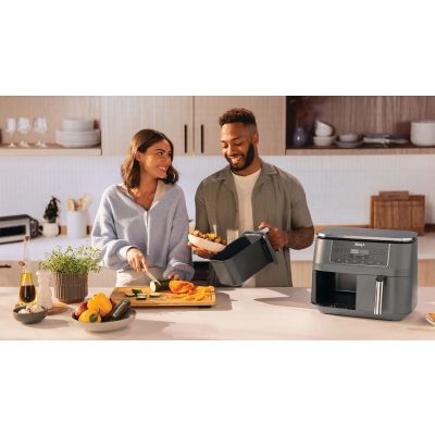 11. Ninja DZ300EU frytkownica Podwójny 7,6 l Autonomiczny 2470 W Frytkownica na gorące powietrze Szary