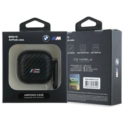 3. Etui BMW Carbon M Collection na AirPods 4 - czarne