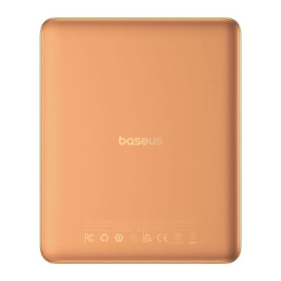 4. Powerbank Baseus Blade2 12000mAh 65W z wyświetlaczem cyfrowym (z białym kablem Baseus Mini White Series USB-C - USB-C 100W (20V/5A) 50cm) - pomarańczowy