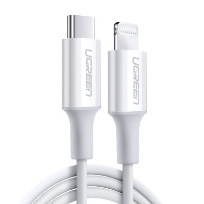 2. Ugreen kabel przewód MFi USB Typ C - Lightning 20W 3A 0.25 m biały (US171)