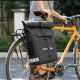7. Sakwa rowerowa Rockbros z funkcją plecaka, wodoodporna, z zaczepem na kask 18l - czarna