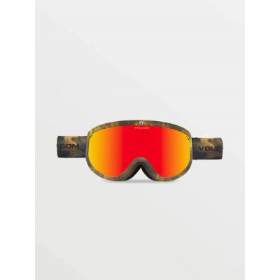 2. Gogle narciarskie damskie/męskie Volcom Footprints snowboardowe zimowe czerwone (VG0622303)