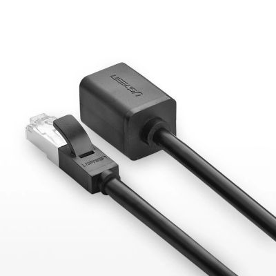 6. Kabel Ugreen NW112 11281 sieciowy Ethernet RJ45 (żeński) - RJ45 (męski) F/UTP Cat. 6 1 Gbps 2m - czarny