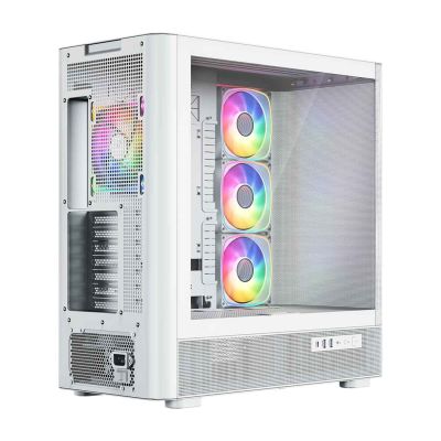 10. MODECOM OBUDOWA VOLCANO AQ 300 ARGB MIDI BIAŁA