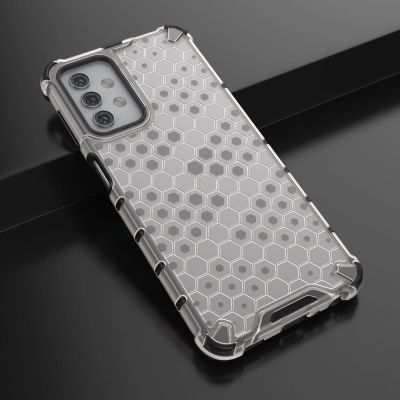 4. Honeycomb etui pancerny pokrowiec z żelową ramką Samsung Galaxy A32 5G przezroczysty