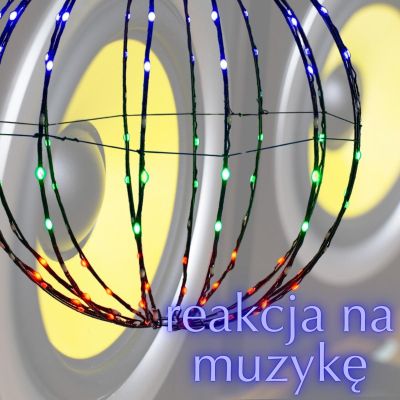 19. KULA DEKORACYJNA WISZĄCA 168LED RGB 40CM