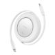 2. Kabel Baseus Free2Pull Mini 100W zwijany USB-C - USB-C 2m - biały