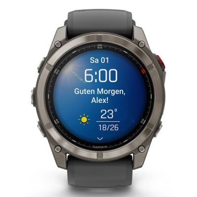 9. Zegarek sportowy Garmin Fenix 8 Pro AMOLED 51mm Sapphire Titanium