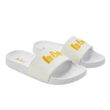 Lee Cooper buty sportowe damskie laczki wsuwane klapki wygodne lekkie białe żółte