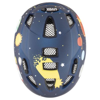 12. Kask rowerowy dziecięcy uvex kid 2 cc dk.blue rocket m.46-52 cm