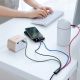 6. Baseus kabel przewód USB 4w1 2x Lightning / USB Typ C / micro USB w nylonowym oplocie 3.5A 1.2m czarny (CA1T4-A01)