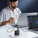 11. Ładowarka GaN UK Joyroom JR-TCG05UK 140W 3x USB-C USB-A + kabel USB-C / USB-C 240W 1.2m