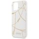 8. Etui Guess Gold Chain Collection na iPhone 12 mini - białe