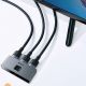 16. Baseus dwukierunkowy przełącznik rozdzielacz splitter switcher HDMI - 2x HDMI 4K / 30 Hz szary (CAHUB-BC0G)