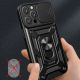 5. Etui Hybrid Armor Camshield na iPhone 16 Pro pancerne z osłoną na aparat z podstawką - czarne