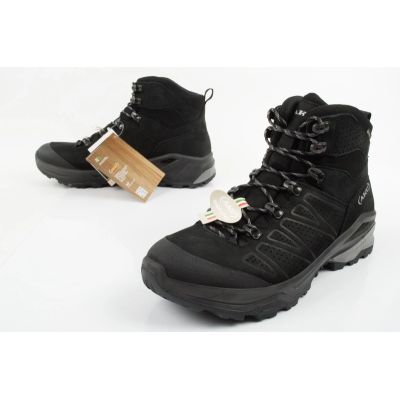 8. Aku Adapta Gore-tex buty sportowe trekkingowe męskie skórzane czarne