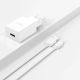4. Ładowarka sieciowa Dudao A4EU USB-A 2.1A - biała + kabel USB-A - Lightning