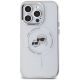 3. Etui Karl Lagerfeld IML Metal Karl & Choupette Head MagSafe na iPhone 14 Pro - białe