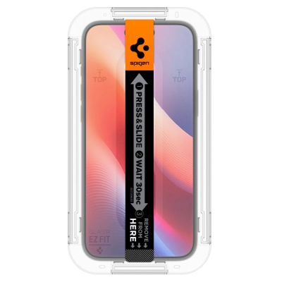 6. Szkło hartowane Spigen Glas.tR EZ Fit na iPhone 15 / 16 - 2 szt.