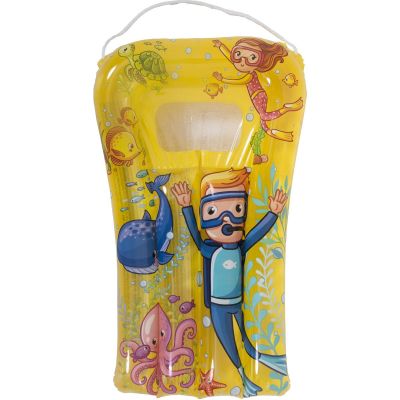 2. MATERAC PLAŻOWY Z OKIENKIEM PODWODNY ŚWIAT 74x48CM 37591 - ŻÓŁTY