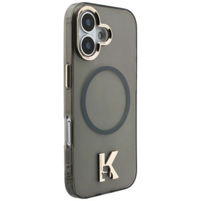 4. Etui Karl Lagerfeld IML K Head Logo MagSafe na iPhone 17 - czarne