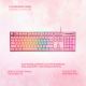 2. Deltaco Gaming GAM-021-RGB-P-DE klawiatura USB QWERTZ Niemiecki Różowy