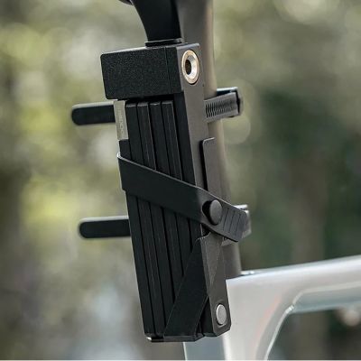 9. Zapięcie rowerowe Rockbros 32140003001 na klucz z uchwytem składane 88cm - czarne