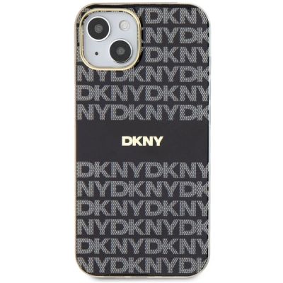 3. Etui DKNY IML Mono & Stripe MagSafe na iPhone 15 Plus / 14 Plus - czarne