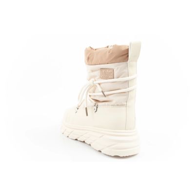 5. Lee Cooper buty sportowe damskie zimowe trekkingowe ocieplane beżowy kremowy