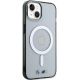 4. Etui BMW Silver Ring MagSafe do iPhone 15 - przezroczyste