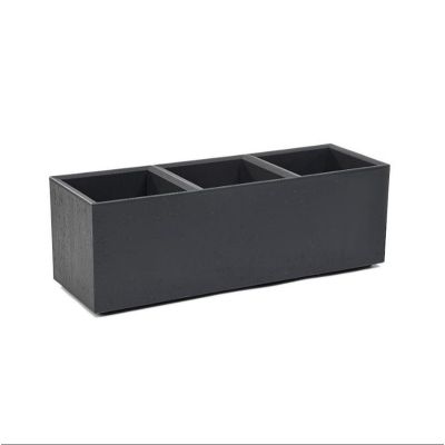 FLOWERPOT PLASTIC KARO 90X30X30CM ANTRA
